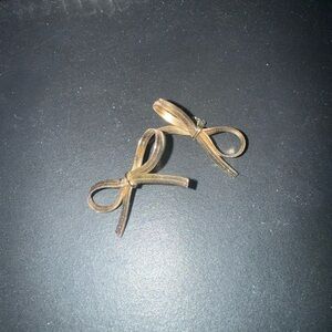 Gold Bow Earrings